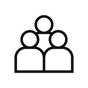 Three people icons